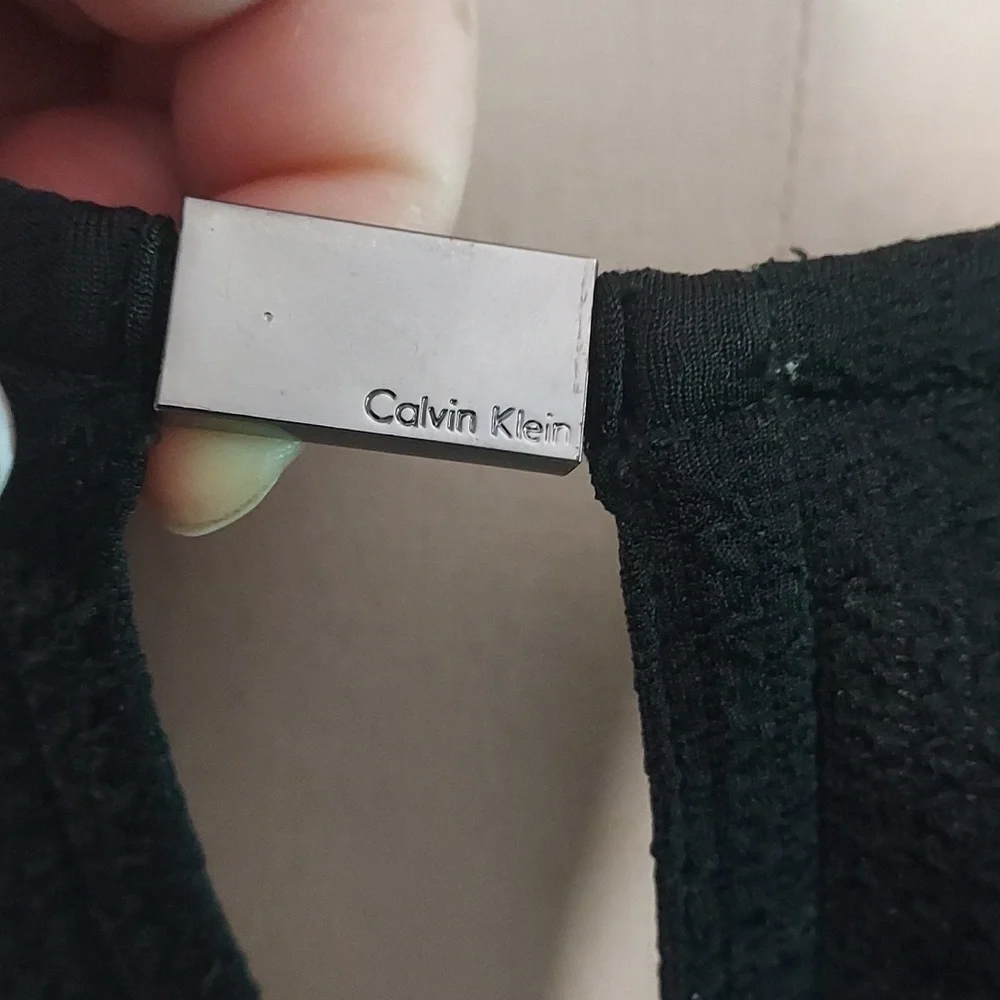 CALVIN klein womens blouse black size M in excellent condition - Picture 3 of 13